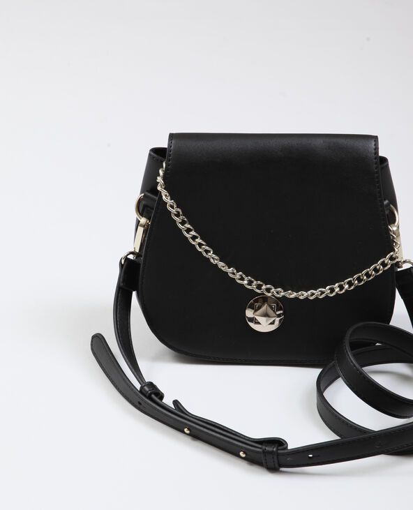 Petit sac en faux cuir noir - Pimkie