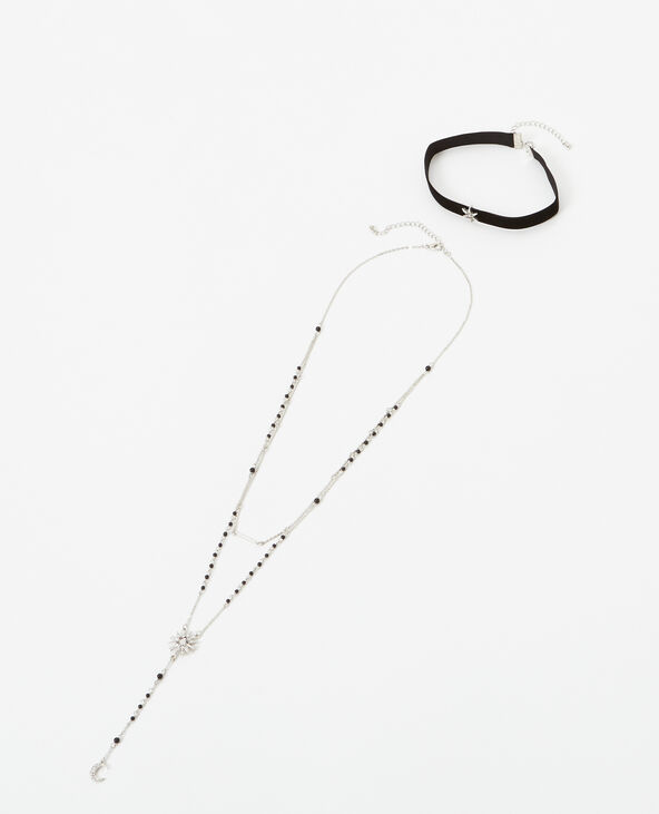 Lot de 2 colliers fantaisie argenté - Pimkie