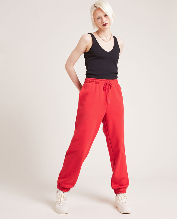 Pantalon de jogging en molleton rouge - Pimkie