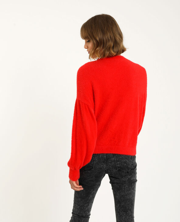 Gilet à boutons brillants rouge - Pimkie