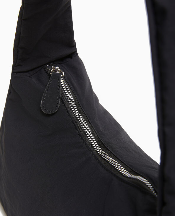 Sac porté épaule en nylon rembourré noir - Pimkie