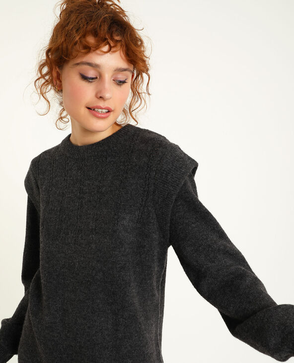 Robe pull gris chiné - Pimkie