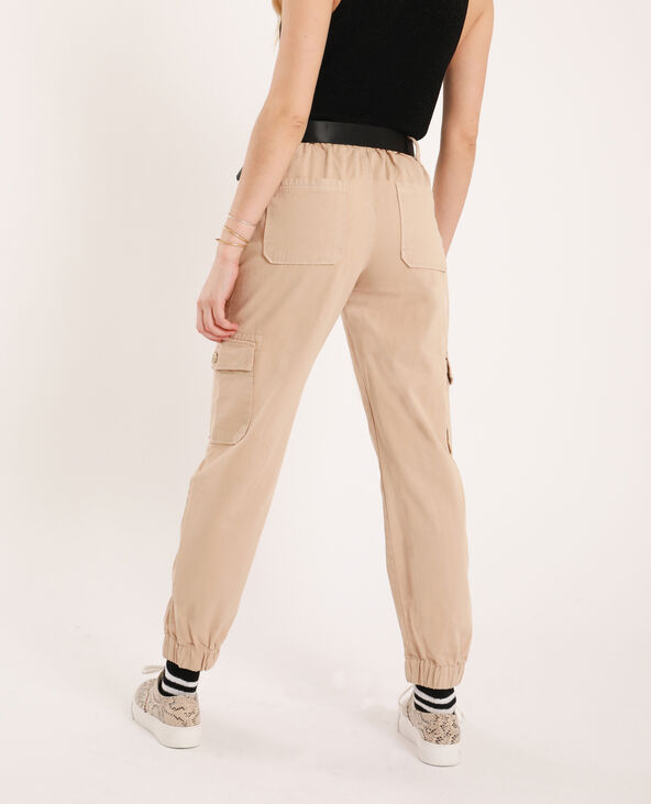 Pantalon cargo beige - Pimkie