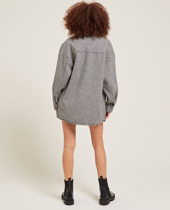 Surchemise en tweed noir - Pimkie