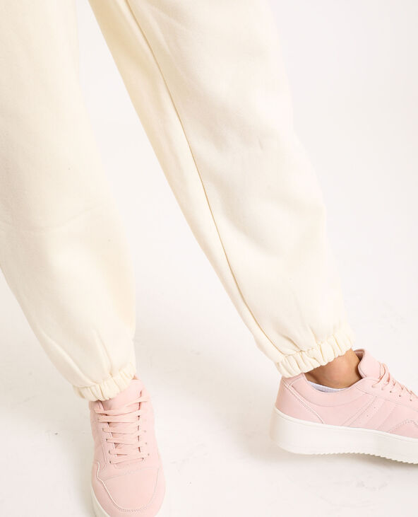 Pantalon molleton beige - Pimkie