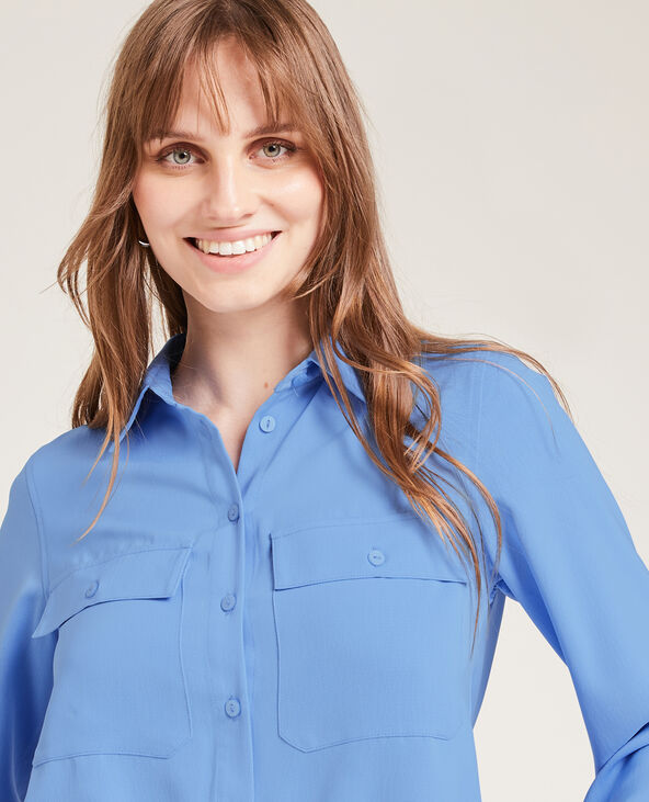 Chemise fluide bleu - Pimkie
