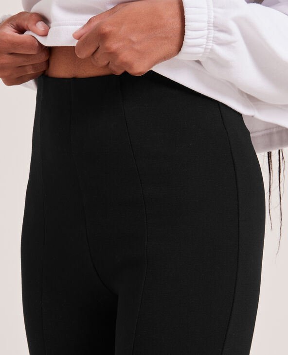 Jegging taille haute avec fentes devant noir - Pimkie