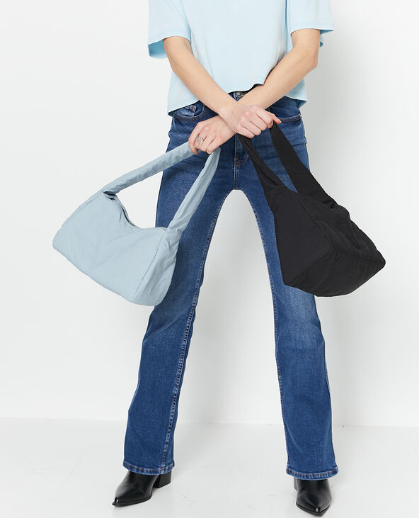 Sac porté épaule en nylon rembourré bleu - Pimkie