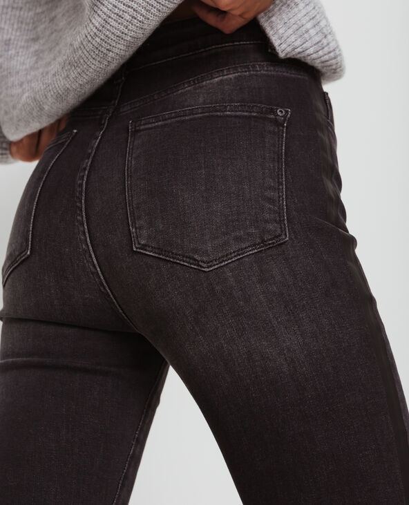 Jean skinny à bandes noir - Pimkie