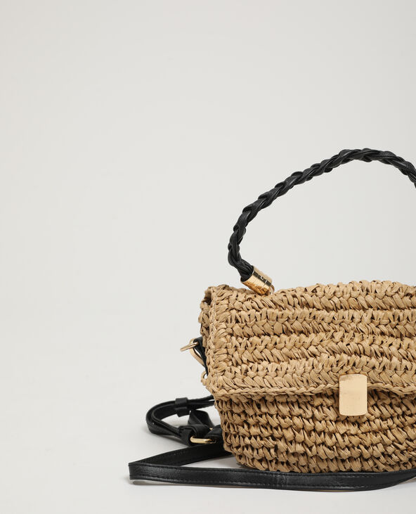 Sac bandoulière en paille beige - Pimkie