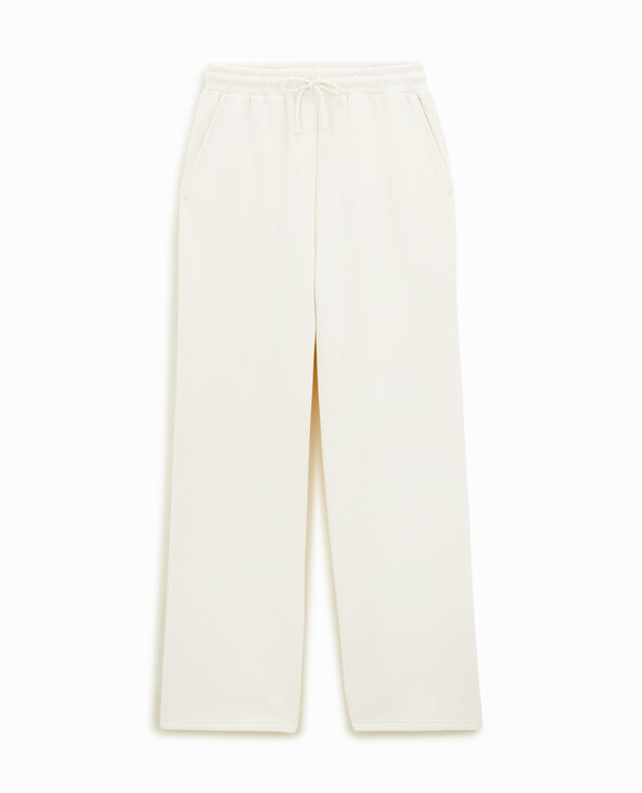 Pantalon de jogging droit en molleton blanc - Pimkie