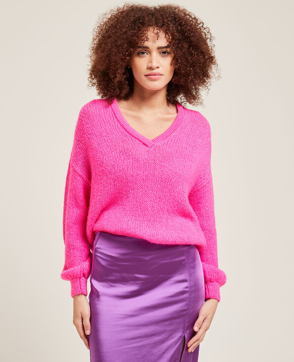 Pull col V rose - Pimkie