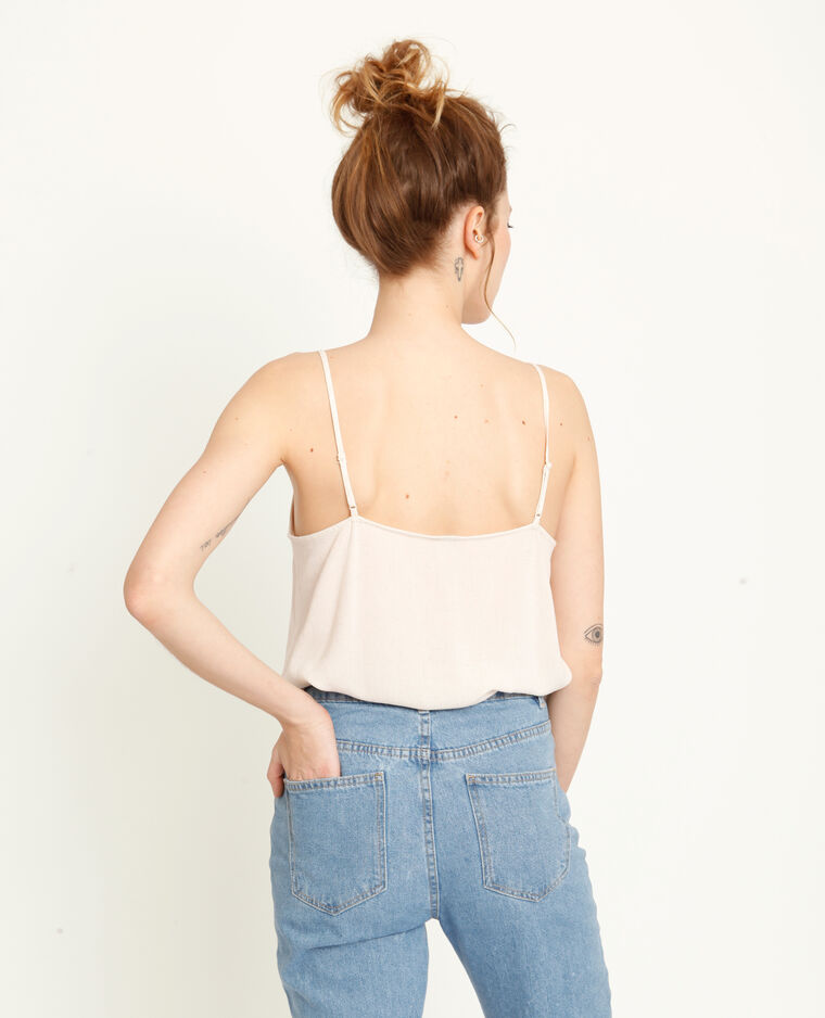 Top à fines bretelles beige - Pimkie