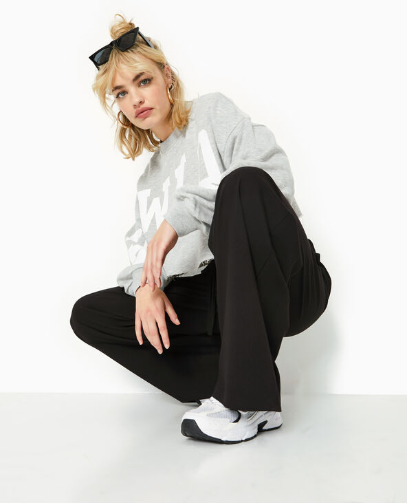 Pantalon city large et droit noir - Pimkie