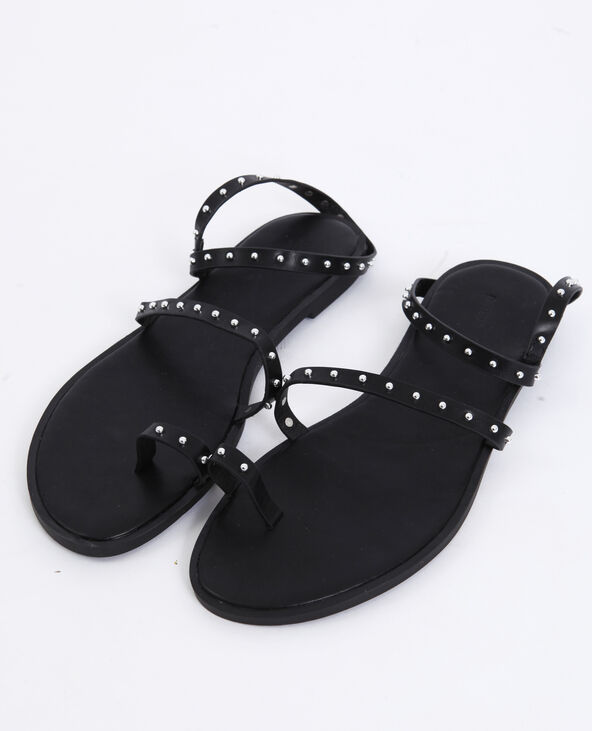 Sandales plates noir - Pimkie