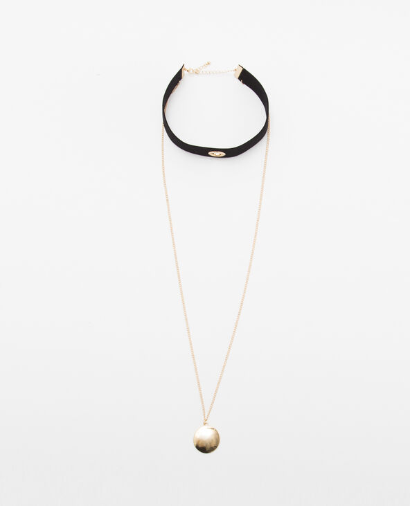 Choker œillet avec pendentif noir - Pimkie