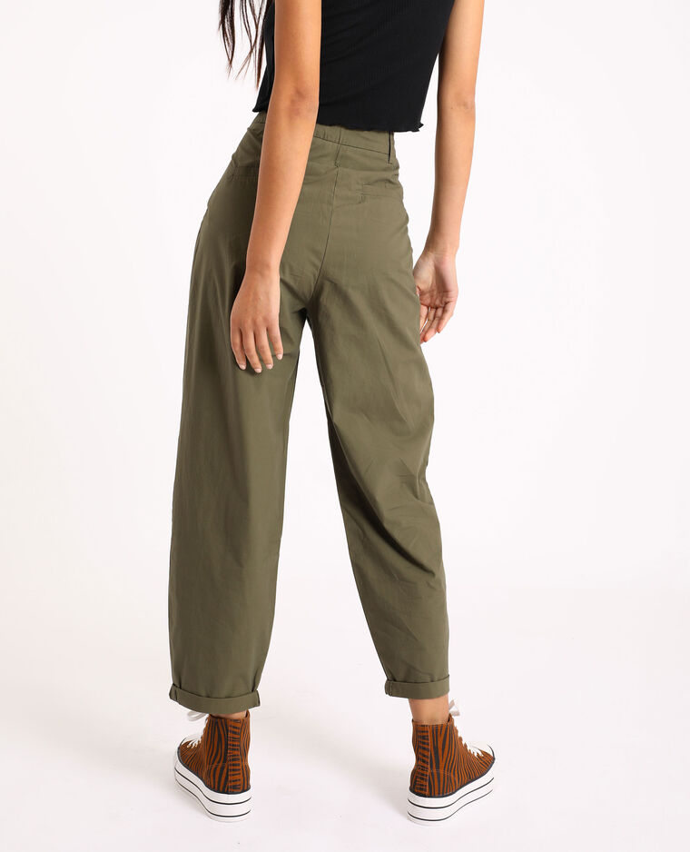 Pantalon slouchy vert | Pimkie