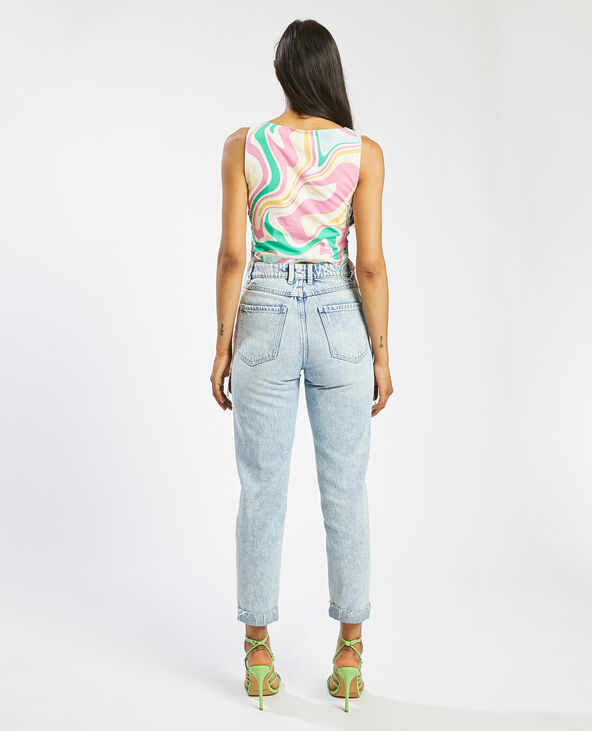 Top avec lacets orange - Pimkie