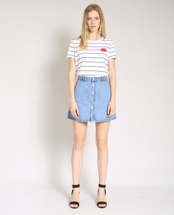 T-shirt imprimé blanc - Pimkie