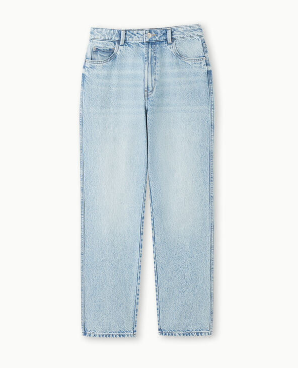 Jean droit taille haute bleu clair - Pimkie