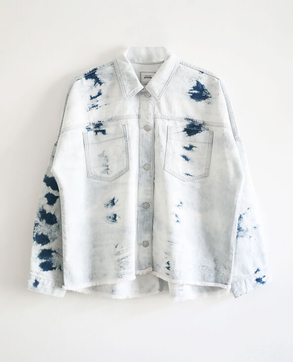 Surchemise tie & dye bleu clair - Pimkie