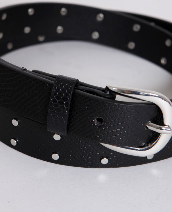 Ceinture cloutée noir - Pimkie
