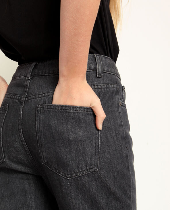 Jean taille haute gris foncé - Pimkie