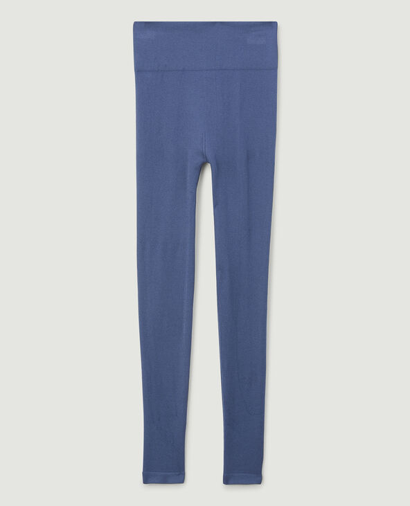 Legging maille côtelée bleu foncé - Pimkie