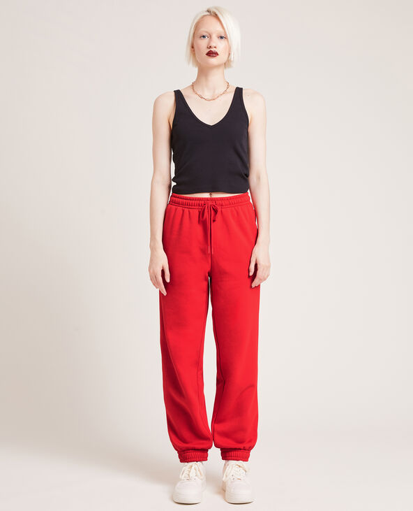 Pantalon de jogging en molleton rouge - Pimkie