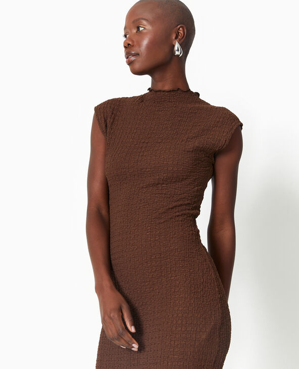 Robe longue en tissu gaufre Pimkie