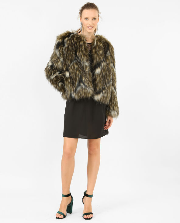 Robe en plumetis noir - Pimkie