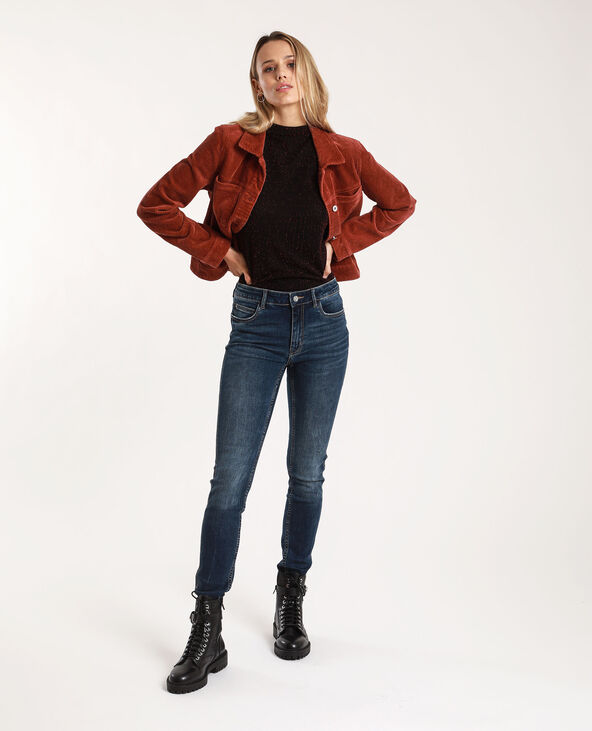 Veste en velours côtelé marron - Pimkie