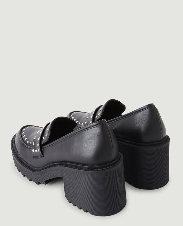 Mocassins talons noir - Pimkie