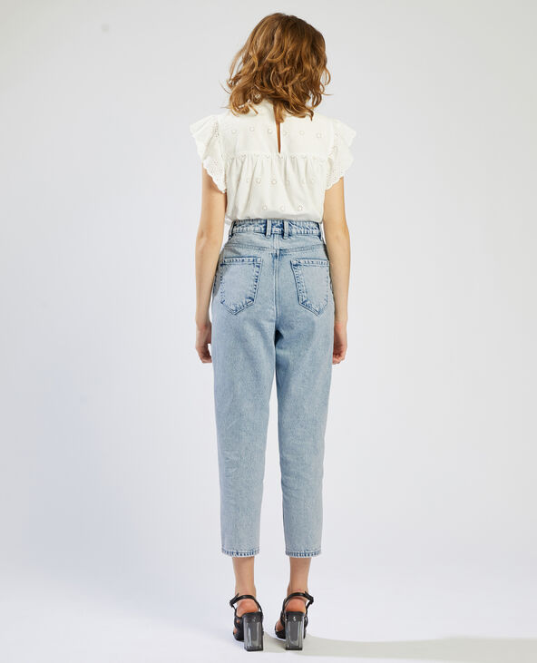 Jean mom taille haute bleu clair - Pimkie