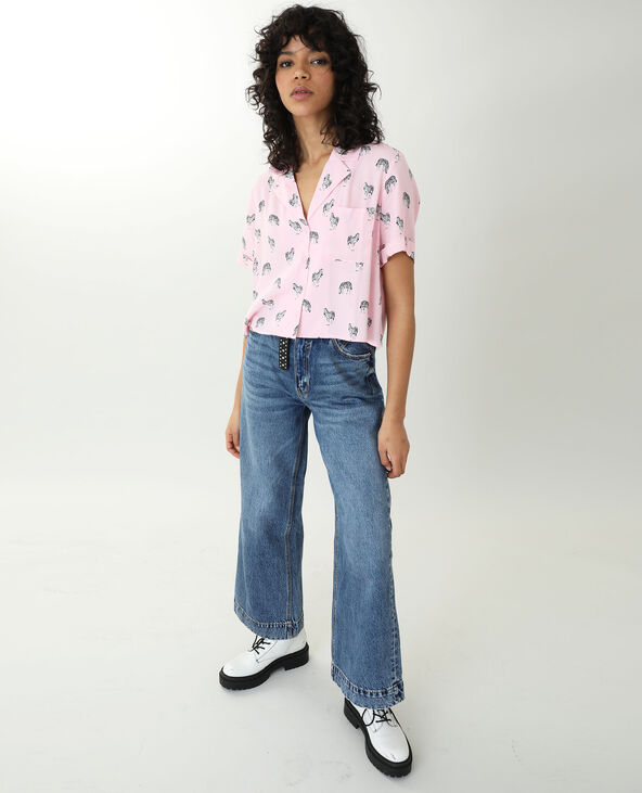 Chemise zèbres rose - Pimkie