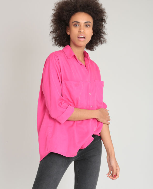 Chemise XL fluide rose fuchsia - Pimkie