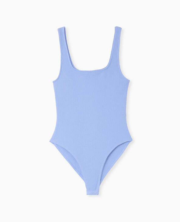 Body débardeur en maille côtelée bleu - Pimkie