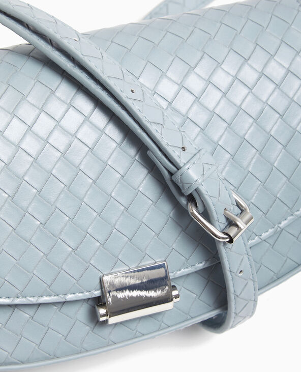 Sac boxy effet tressé bleu clair - Pimkie