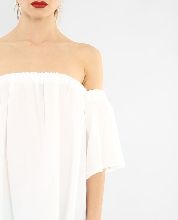 Robe popeline blanc - Pimkie