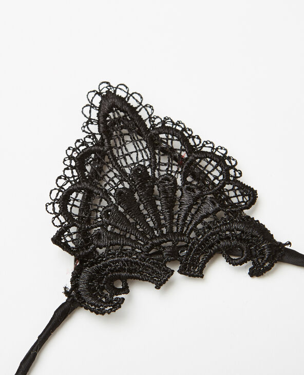 Serre-tête dentelle noir - Pimkie