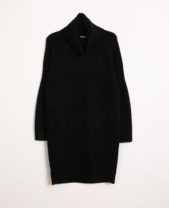 Robe pull à col roulé noir - Pimkie