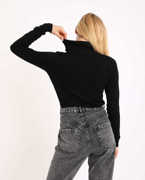 Pull à col roulé noir - Pimkie