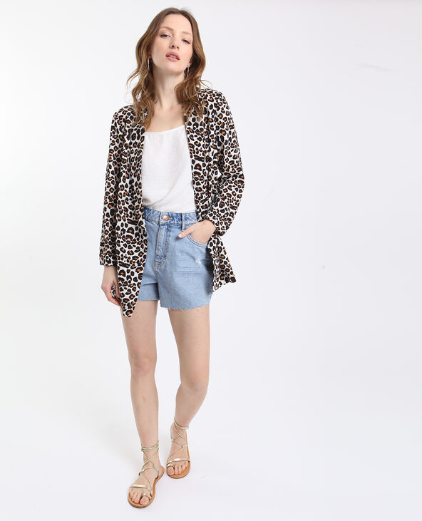 Blazer léopard blanc - Pimkie