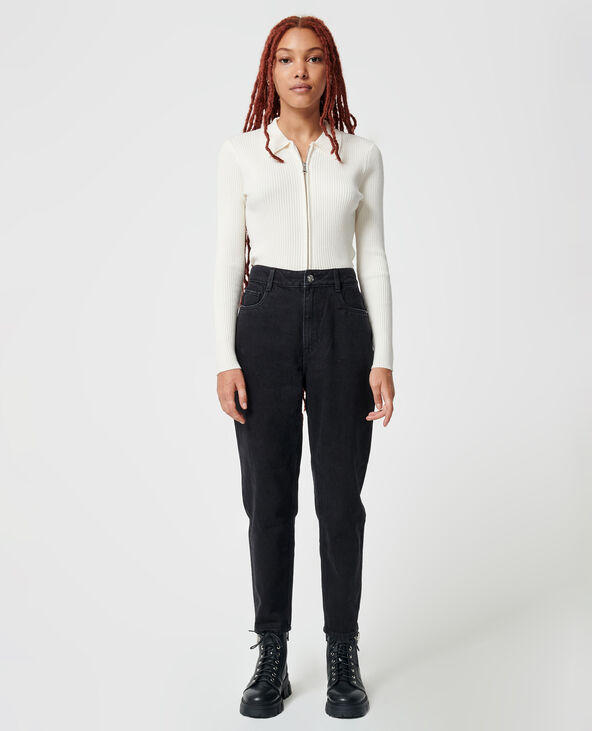 Jean mom taille haute noir - Pimkie