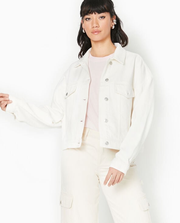 Veste en jean écru - Pimkie