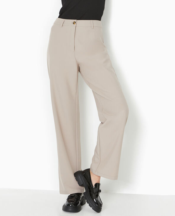 Pantalon droit city beige - Pimkie