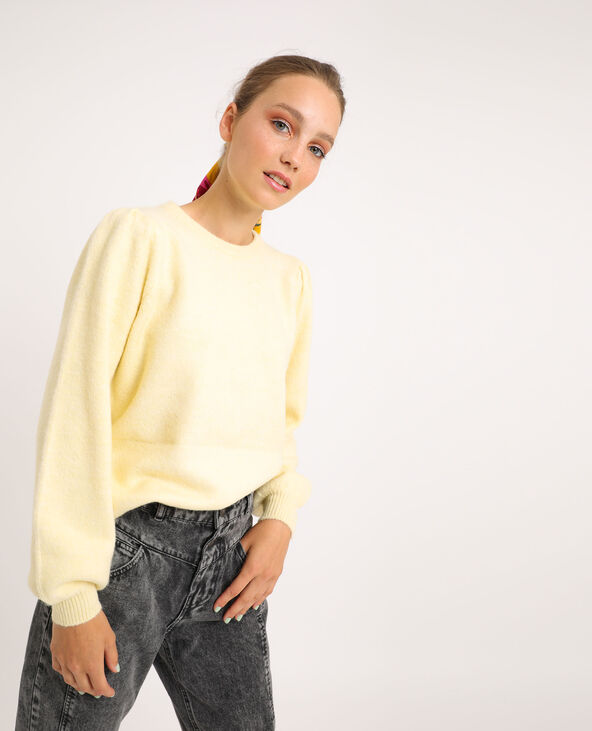Pull manches bouffantes jaune - Pimkie