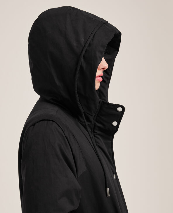 Parka avec doublure fourrure noir - Pimkie