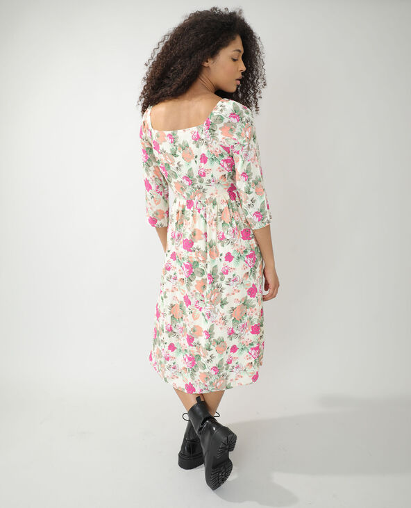 Robe fleurie jaune - Pimkie