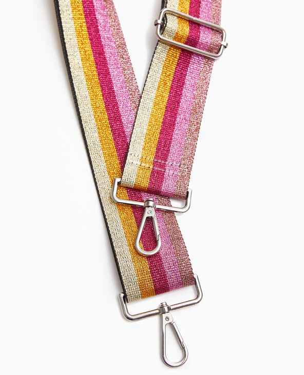 Bandoulière amovible avec fils métallisés rose - Pimkie